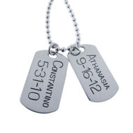 Picture of Sterling Silver Dog Tag Necklace