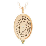 Picture of 14k Gold Sunshine Oval Necklace