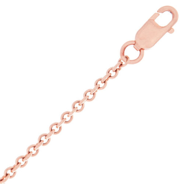 Picture of 14K Rose Gold 2mm Round Link Cable Chain